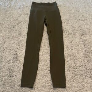 Lululemon Align Pant II 26" size 2 color green